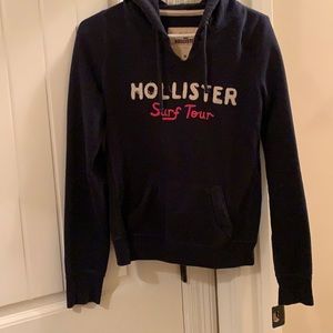 Navy Blue Hollister Hoodie